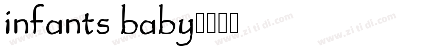 infants baby字体转换